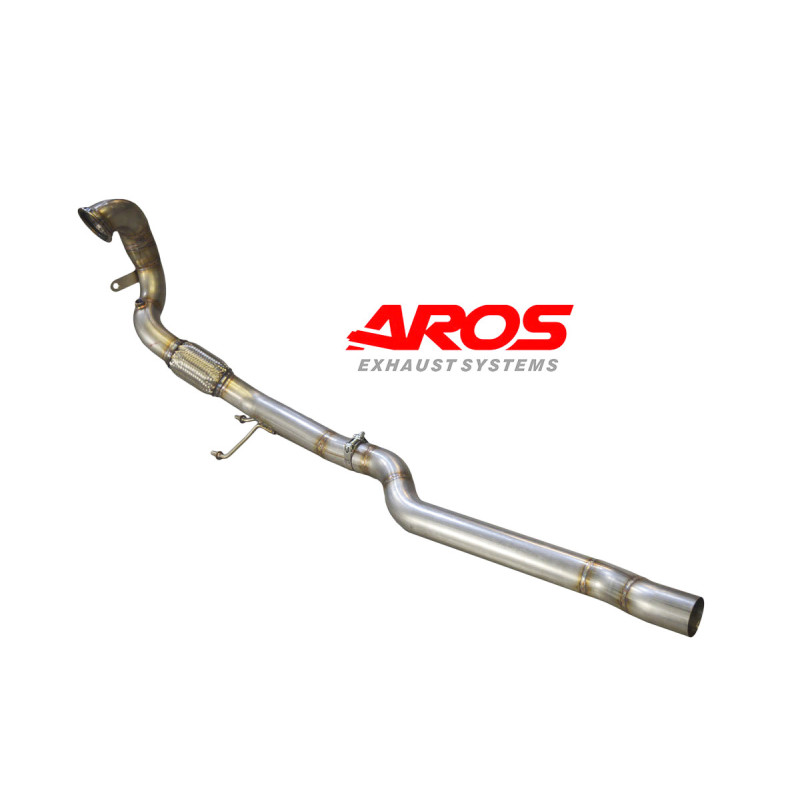 Downpipe in acciaio inox senza catalizzatore Ø70 Aros Audi TT MK3 Coupé/Roadster 1.8 TFSI 180 Hp (versione senza OPF) 2014-2018