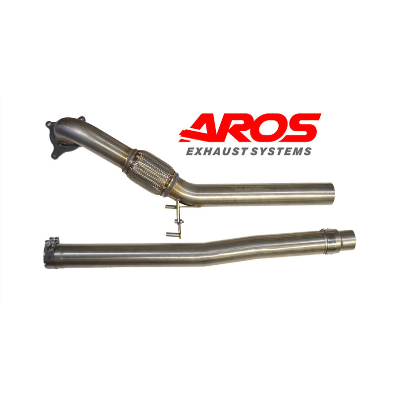 Downpipe in acciaio inox senza catalizzatore Ø76 Aros Audi TT QUATTRO MK2 Coupé/Roadster 2.0 TFSI (200/211 Hp) 2006-2014