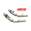 Pareja de downpipes de acero inoxidable con catalizadores Aros Alfa Romeo Stelvio Quadrifoglio 2.9i (520Hp) 2020 ARSTEQ-DP2K