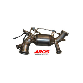 Downpipe en inox avec catalyseur Aros Alfa Romeo Stelvio 2.2 diesel 190/210 CV AT8 Q4 (version avec AdBlue) 2017-2024