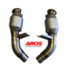 Coppia downpipe in acciaio inox con catalizzatori Aros Alfa Romeo GIULIA QUADRIFOGLIO 2.9i V6 Bi-Turbo (520 Hp) 2020 ARGIUQ-DP2K