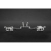 Silenciadores traseros de acero inoxidable con válvula Capristo Bentley Continental GT/C V8/S (2G) 2012-2018 02BE03503001