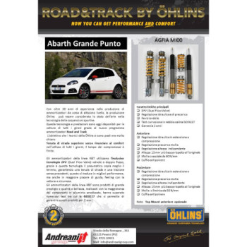 Ohlins Andreani AGFIA MI00 Road & Track Fahrwerkskit Fiat Grande Punto Abarth 2007-2010