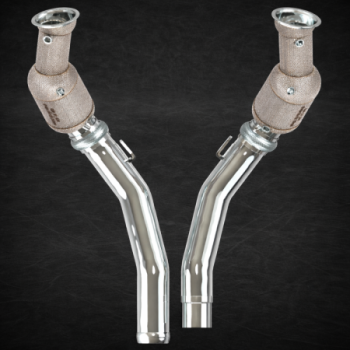 Downpipe in acciaio inox con catalizzatori sportivi Capristo Aston Martin Vanquish (3G) 2024-2027 02AM02003022