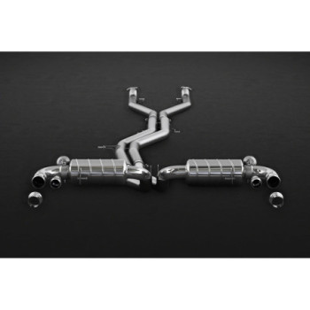 Sistema di scarico completo in acciaio inox con valvola Capristo Bentley Bentayga (W12) 2015-2026 02BE09803001