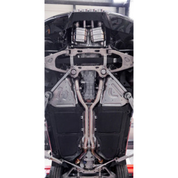 Sistema di scarico completo in acciaio inox con valvola e tubi post-catalizzatore Capristo Chevrolet Corvette (C7) 2014-2019