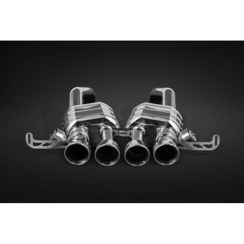 Stainless steel complete exhaust system with valve and adapter OEM Capristo Chevrolet Corvette (C7) 2014-2019 02CH09003005