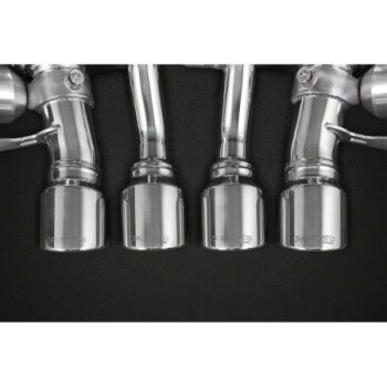 Sistema de escape completo de inox con válvula y adaptador OEM Capristo Chevrolet Corvette (C7) 2014-2019 02CH09003005