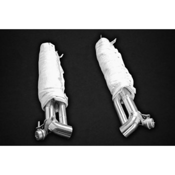 Sistema di scarico completo in acciaio inox con valvola e protezione termica Capristo Dodge Viper GTS 2012-2017 02DO12403001