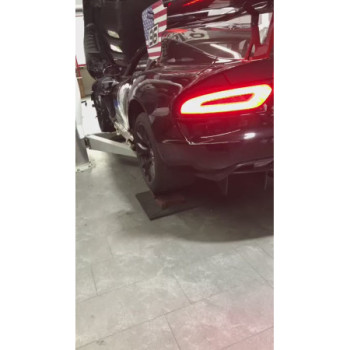 Sistema di scarico completo in acciaio inox con valvola e protezione termica Capristo Dodge Viper GTS 2012-2017 02DO12403001