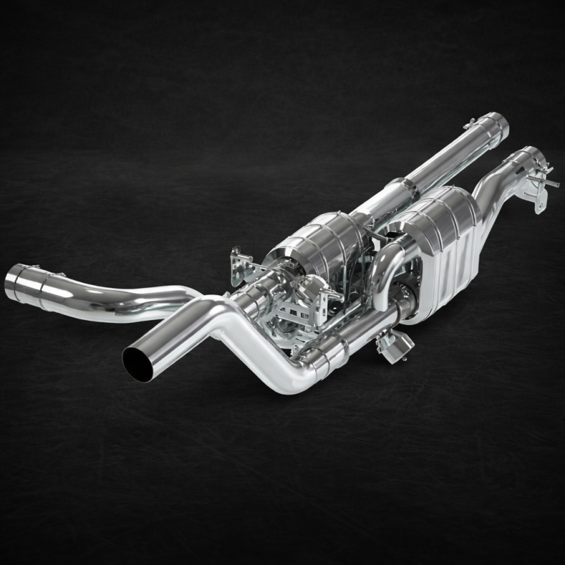 Silenziatore in acciaio inox con valvola Capristo Dodge Ram 1500 TRX 2020-2024 02DO10503011