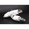 Downpipe supresores de catalizador de acero inoxidable con protección térmica Capristo Ferrari SF90 2020-2025 02FE12703012