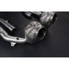 Downpipe en acier inoxydable avec catalyseurs sport et protection thermique Capristo Ferrari Roma 2020-2025 02FE13003003