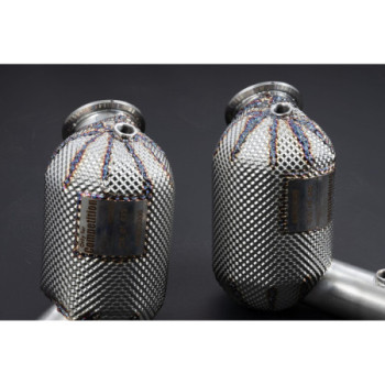 Downpipe Katalysator-Ersatzrohre aus Edelstahl mit Hitzeschutz Capristo Ferrari Roma 2020-2025 02FE130030XX-1