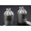 Stainless steel downpipe decat pipes with heat shielding Capristo Ferrari Roma 2020-2025 02FE130030XX-1