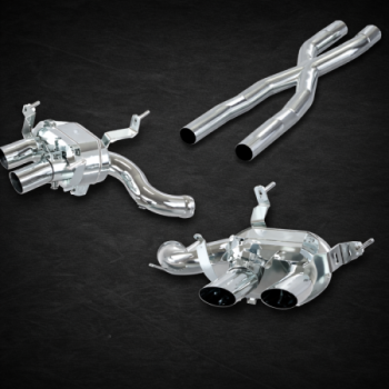 Stainless steel complete exhaust system with valve and X-Pipe Capristo Ferrari Purosangue 2023-2027 02FE11403009
