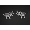 Silenziatore posteriore in acciaio inox con valvola Capristo Ferrari Portofino 2017-2020 02FE08303015