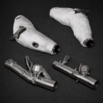 Stainless steel complete exhaust system Capristo Ferrari F8 Tributo 2019-2023 02FE12303022