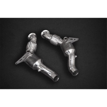 Sistema de escape completo de acero inoxidable Capristo Ferrari F8 Tributo 2019-2023 02FE12303022