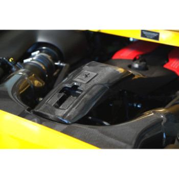 Carbon fibre kit airbox and cover lock Capristo Ferrari F8 Tributo 2019-2023 03FE12310003LG