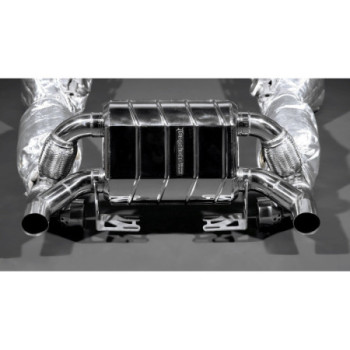 Sistema de escape completo de inox con válvula y catalizadores 250 celdas Capristo Ferrari F430 Scuderia/16M 2007-2010