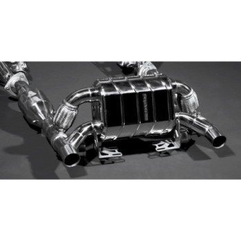 Système d'échappement complet en inox avec valve et protection thermique Capristo Ferrari F430 Scuderia/16M 2007-2010