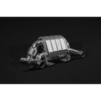 Komplett-Abgasanlage aus Edelstahl mit Klappe und Hitzeschutz Capristo Ferrari F430 Scuderia/16M 2007-2010