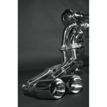Système d'échappement complet en acier inoxydable avec valve Capristo Ferrari F430 Coupe/Spider 2005-2010 02FE02303001