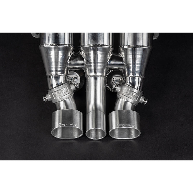 Sistema di scarico completo cat-back ECE in acciaio inox con valvola Capristo Ferrari F40 1987-1996 02FE13903001