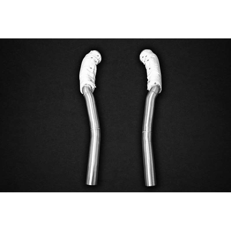 Downpipe decatalizzatori in acciaio inox con protezione termica Capristo Ferrari F12 tdf 2015-2017 02FE03703005