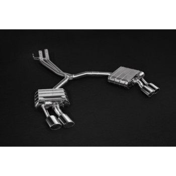 Sistema de escape completo con válvula y colas de escape de acero inoxidable Capristo Audi S5 (B9/8W) 2017-2024 02AU03103016