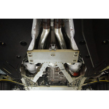 Downpipe aus Edelstahl mit Sportkatalysatoren und Hitzeschutz Capristo Ferrari F12 2012-2017 02FE03703014