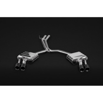 Carbon fibre complete exhaust system with valve and exhaust tips Capristo Audi S5 (B9/8W) 2017-2024 02AU03103011-B