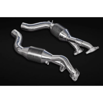 Stainless steel sports catalytic converters 250-cell with heat shielding Capristo Ferrari Enzo 2002-2004 02FE04503005