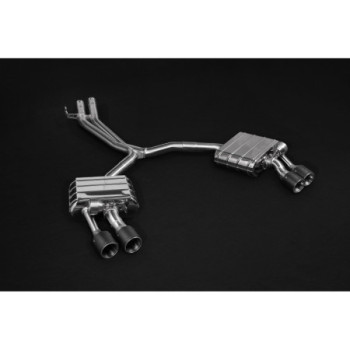 Komplett-Abgasanlage mit Klappe und Carbon-Endrohre Capristo Audi S5 (B9/8W) 2017-2024 02AU03103011-B